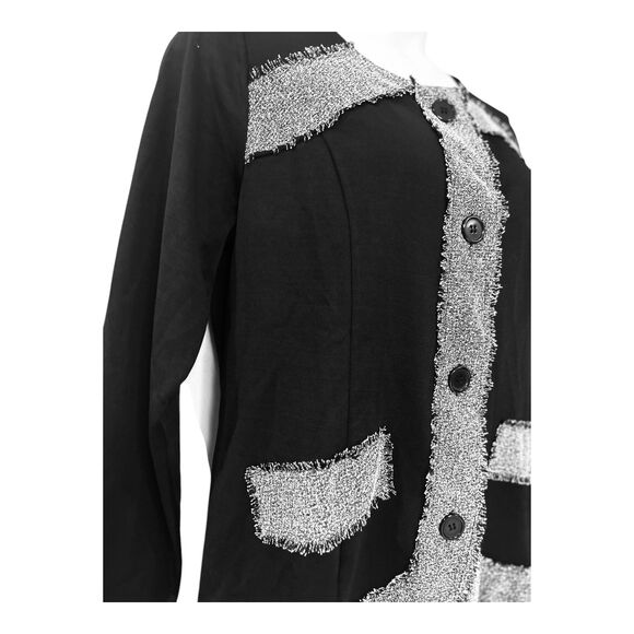 Monroe & Main Tweed-y Pantset Office Casual Desk Dinner Party Gaucho Pant Suit - Picture 9 of 16